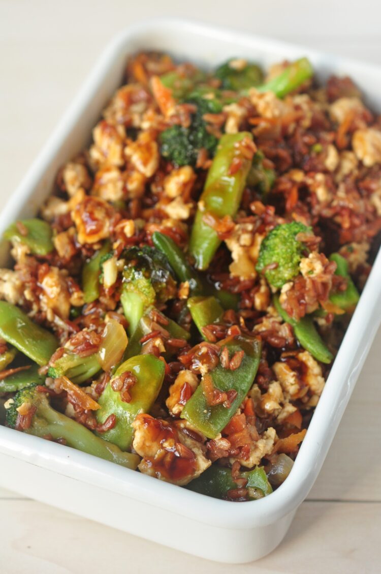 Try our homemade and healthy teriyaki chicken bake!