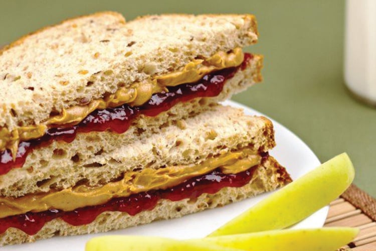 Clean Eating Almond Butter and Jelly Sandwich