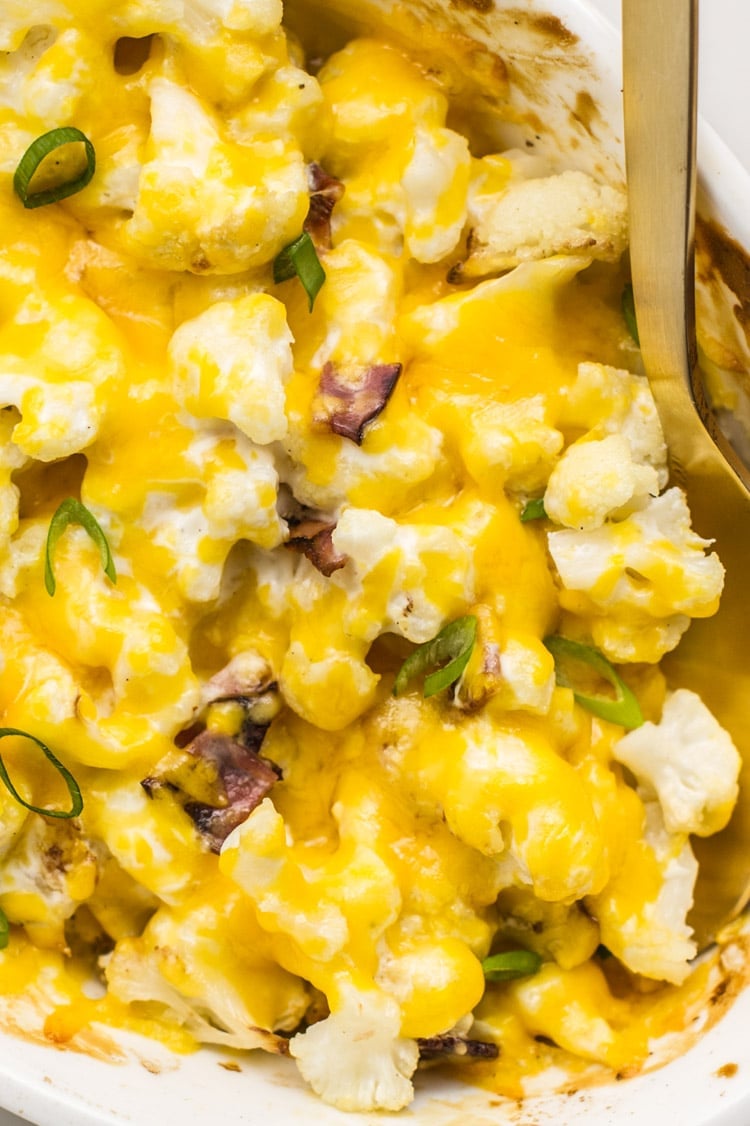 loaded cauliflower bake healthy