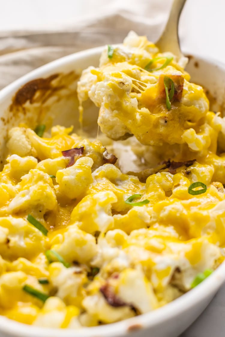 loaded cauliflower bake healthy