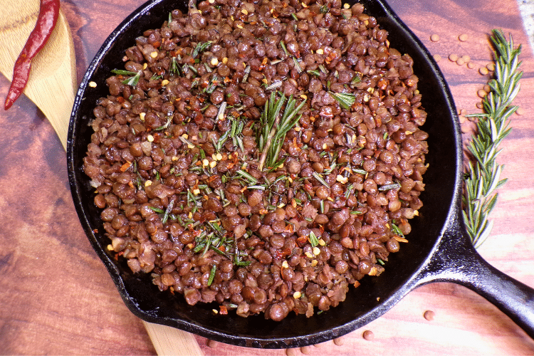 Rosemary Lentils with a Kick