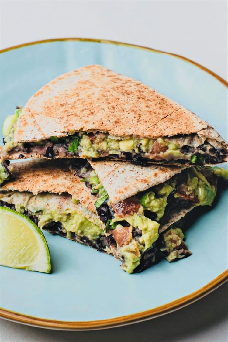 Nutritious and flavorfu, these quesadillas will be a hit with vegans and meat-eaters alike!