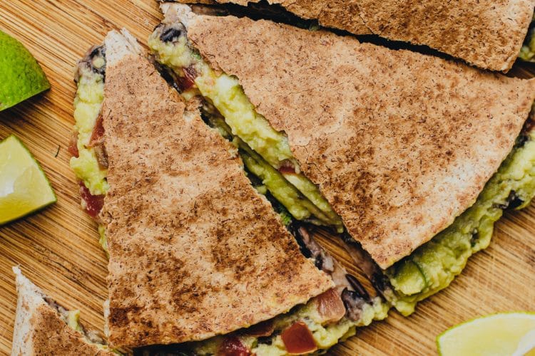 Warm, tasty and oh-so-satisfying, you can indulge in these quesadillas with zero guilt. 