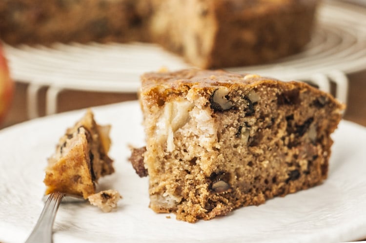 Enjoy this super moist cake recipe made with apples sauce and just enough spice.