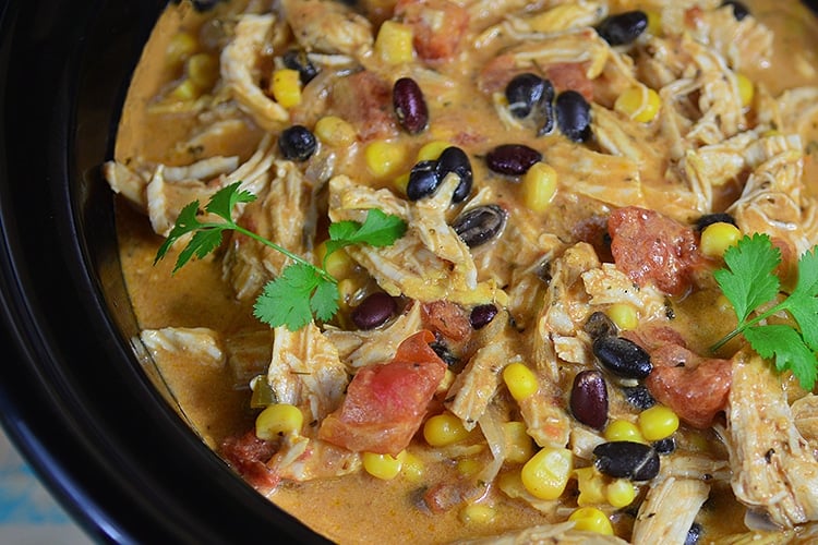 Slow Cooker Chicken and Black Bean Chowder