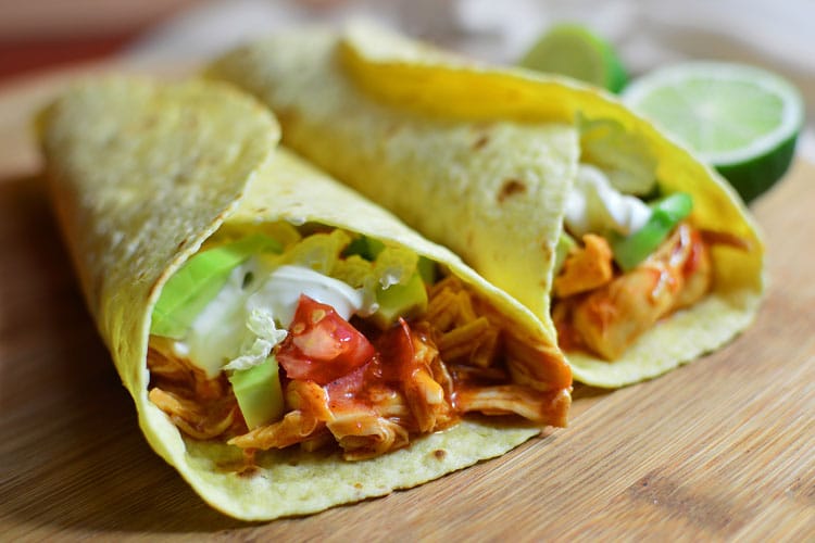 Easy 3-Ingredient Chicken Tacos