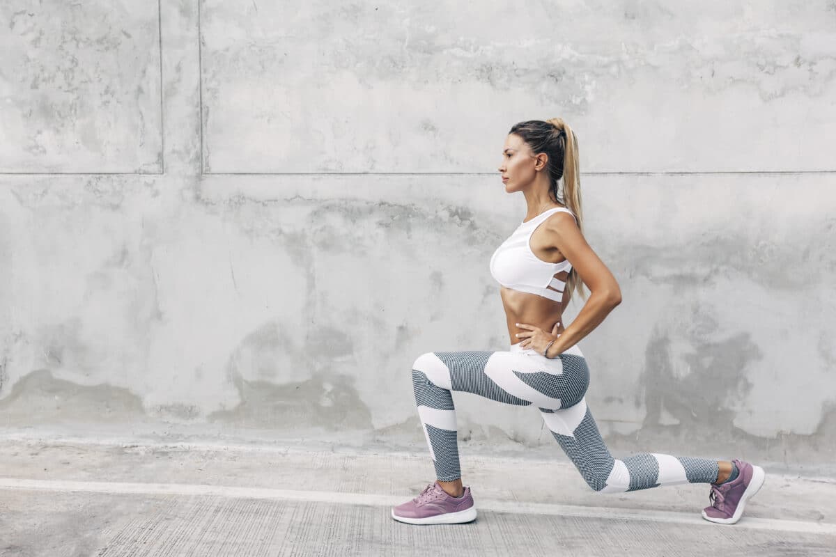 Effective Butt Exercises: Woman Doing Lunges