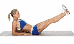 Гармошка. Упражнение на пресс для женщин